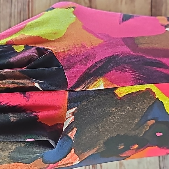 NEW ALFANI MULTI-COLOR 3/4 FLARED SLEEVE LONG TUNIC OR DRESS - Picture 9 of 12